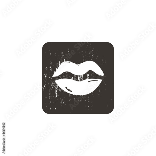 Woman mouth icon
