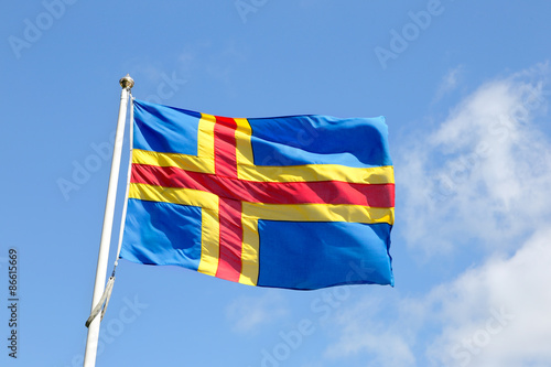 Ålands flagga photo