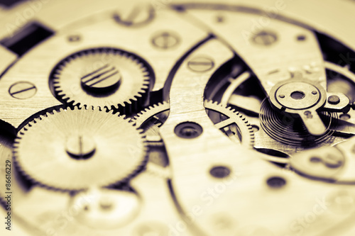 Wallpaper Mural Mechanism of pocket watch Torontodigital.ca