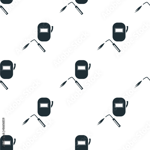Welder and helmet icon