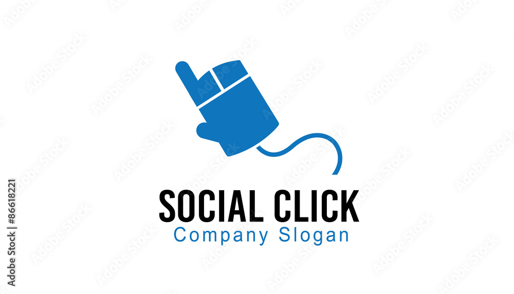 Social Click Logo template Social Click Logo template