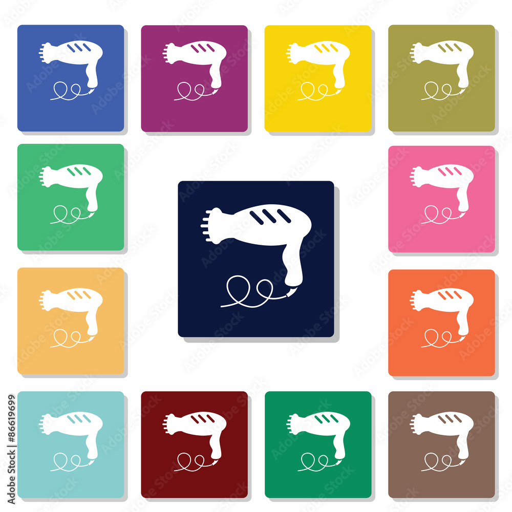 Fototapeta premium Hair dryer icon