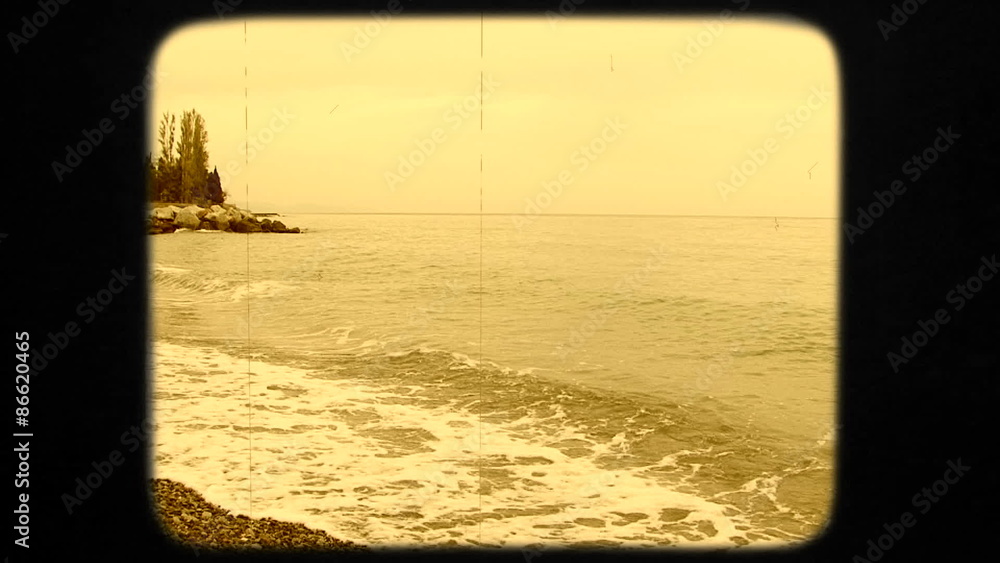 Beautiful Young Woman In White Dress Walking Into Black Sea Beautiful Young Woman In White Dress Walking Into Black Sea