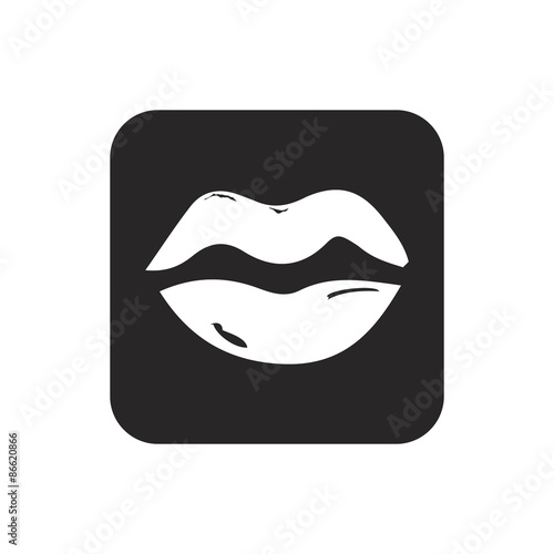Woman mouth icon