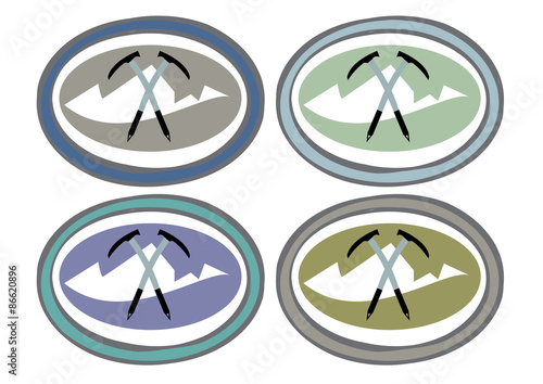 Mountain Climbing Symbol