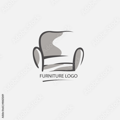Sofa furniture logo for your business. Element design vector set