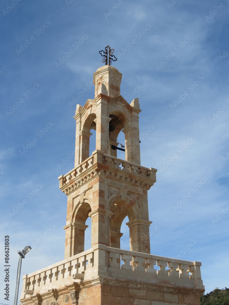 Grèce - Ile de Rhodes - Clocher de l'Eglise d'Asklipios
