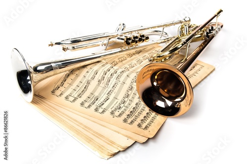 Trumpet, Jazz, Musical Instrument. photo