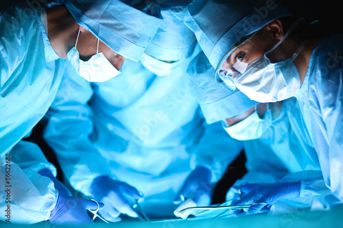 Surgery team in the operating room