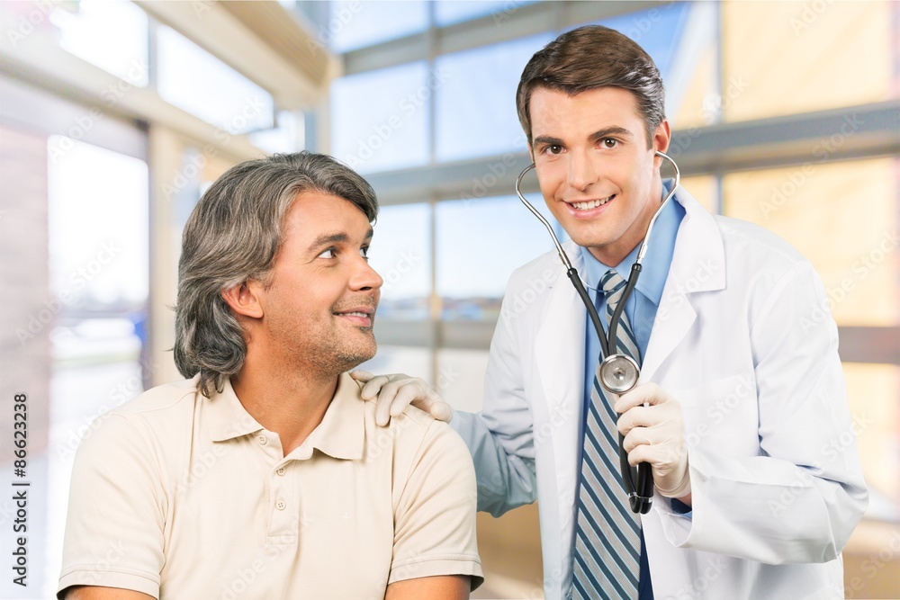 Obraz premium Patient, Doctor, Senior Adult.