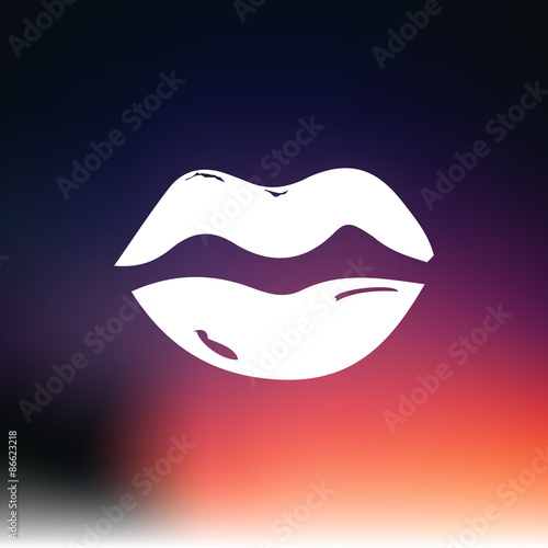 Woman mouth icon