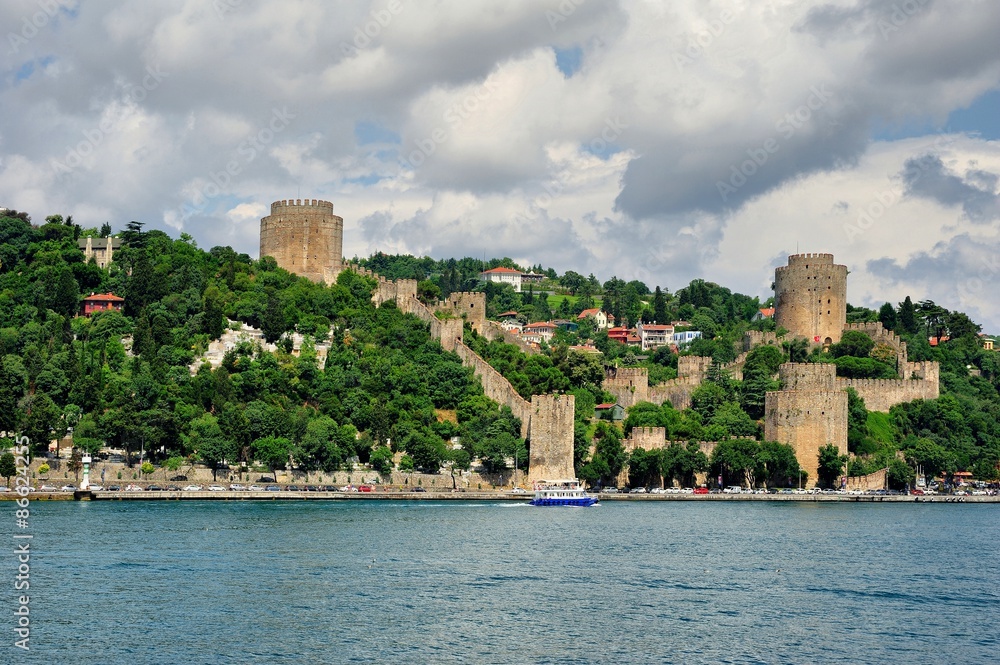 Famous Rumeli Hisari Fortress in Istanbul, Turkey