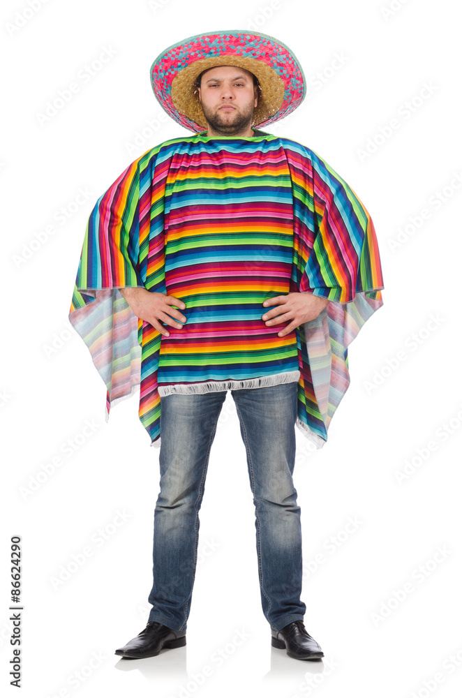 Funny mexican isolated on white Funny mexican isolated on white