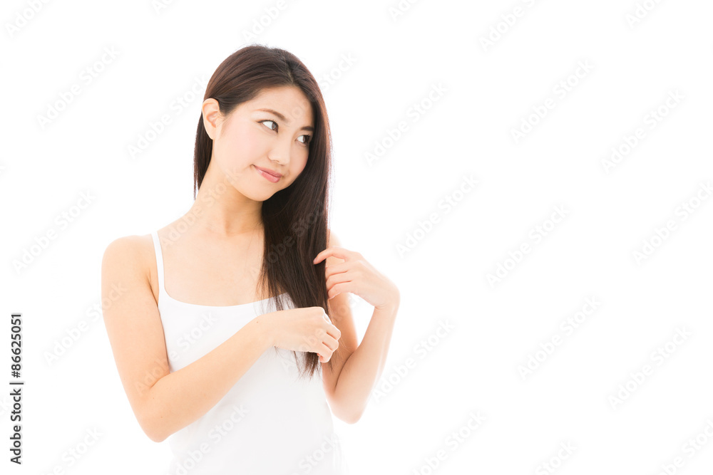 attractive asian woman isolated on white background attractive asian woman isolated on white background