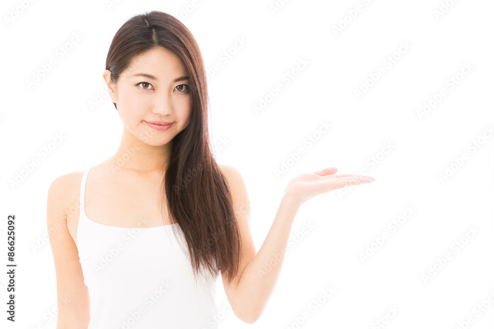 attractive asian woman isolated on white background attractive asian woman isolated on white background