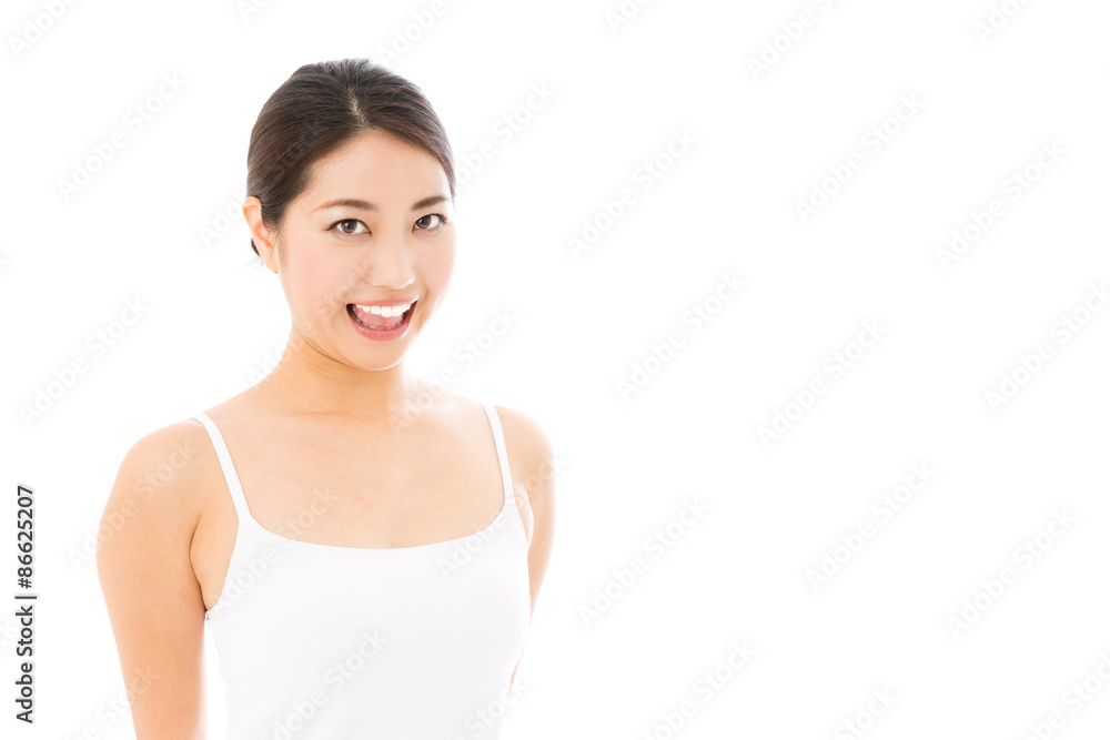 attractive asian woman isolated on white background attractive asian woman isolated on white background