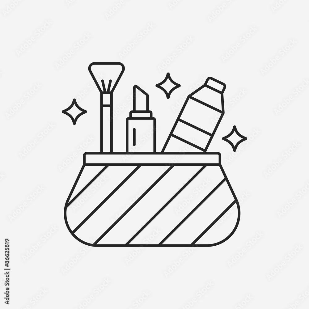 Obraz premium Cosmetic line icon