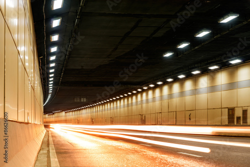 Abstract car in the tunnel trajectory © hxdyl