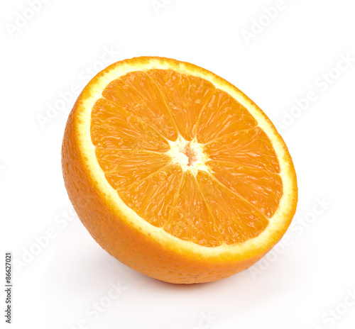 Orange fruit isolated on white background