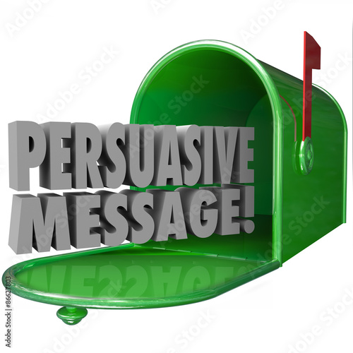 Tableau sur toile Persuasive Message Mailbox Convincing Influential Decisive