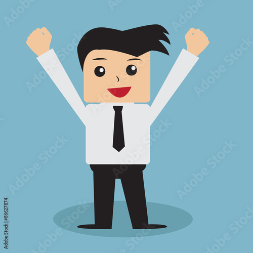 Business man cartoon vector. 