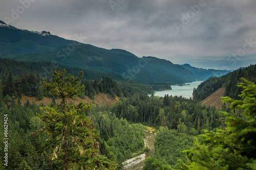 Landscape mountains view