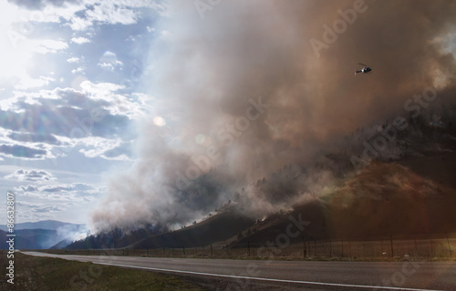 Controlled burn in Montana 