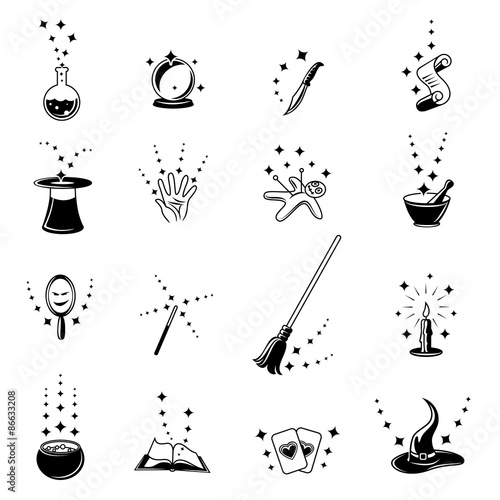 Vector magic icons set