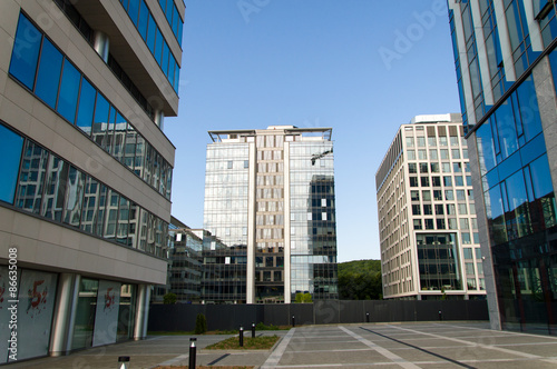 Modern business center in Gdansk, Poland