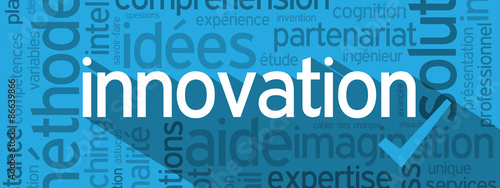 Bannière INNOVATION avec coche