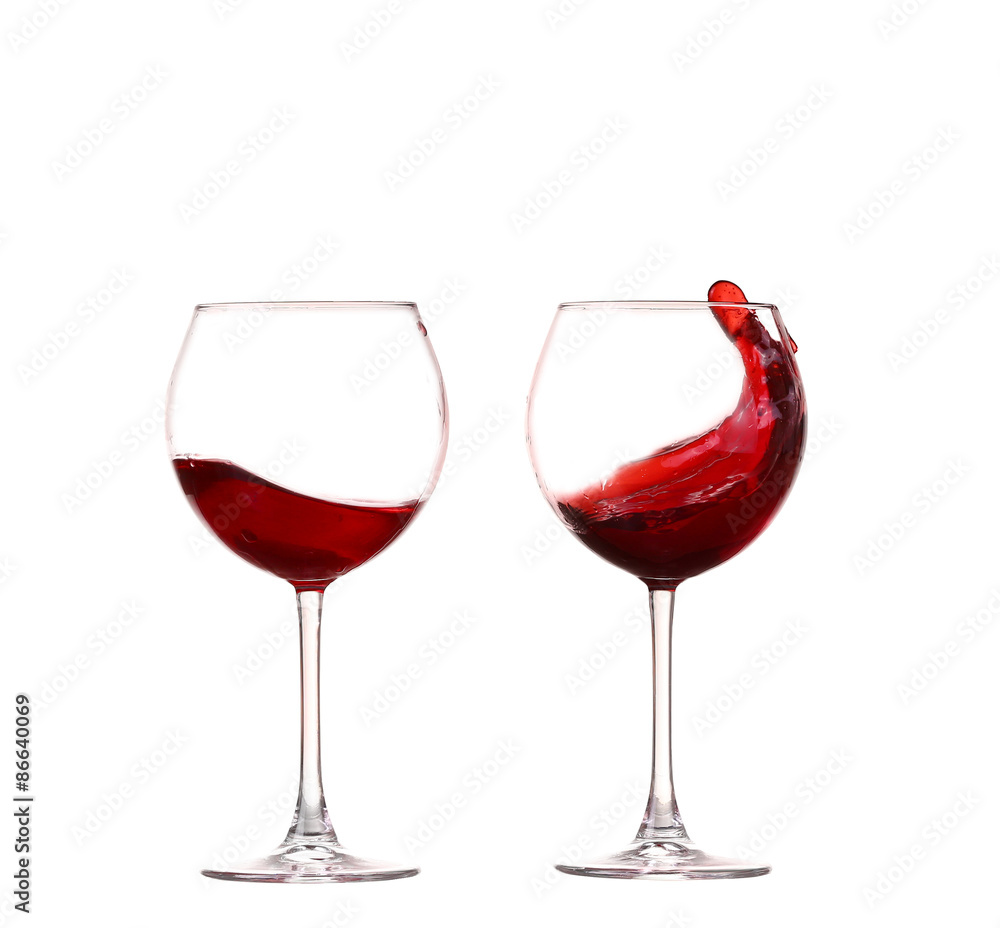 collage Wine collection - Splashing red wine in a glass. Isolated on white background collage Wine collection - Splashing red wine in a glass. Isolated on white background