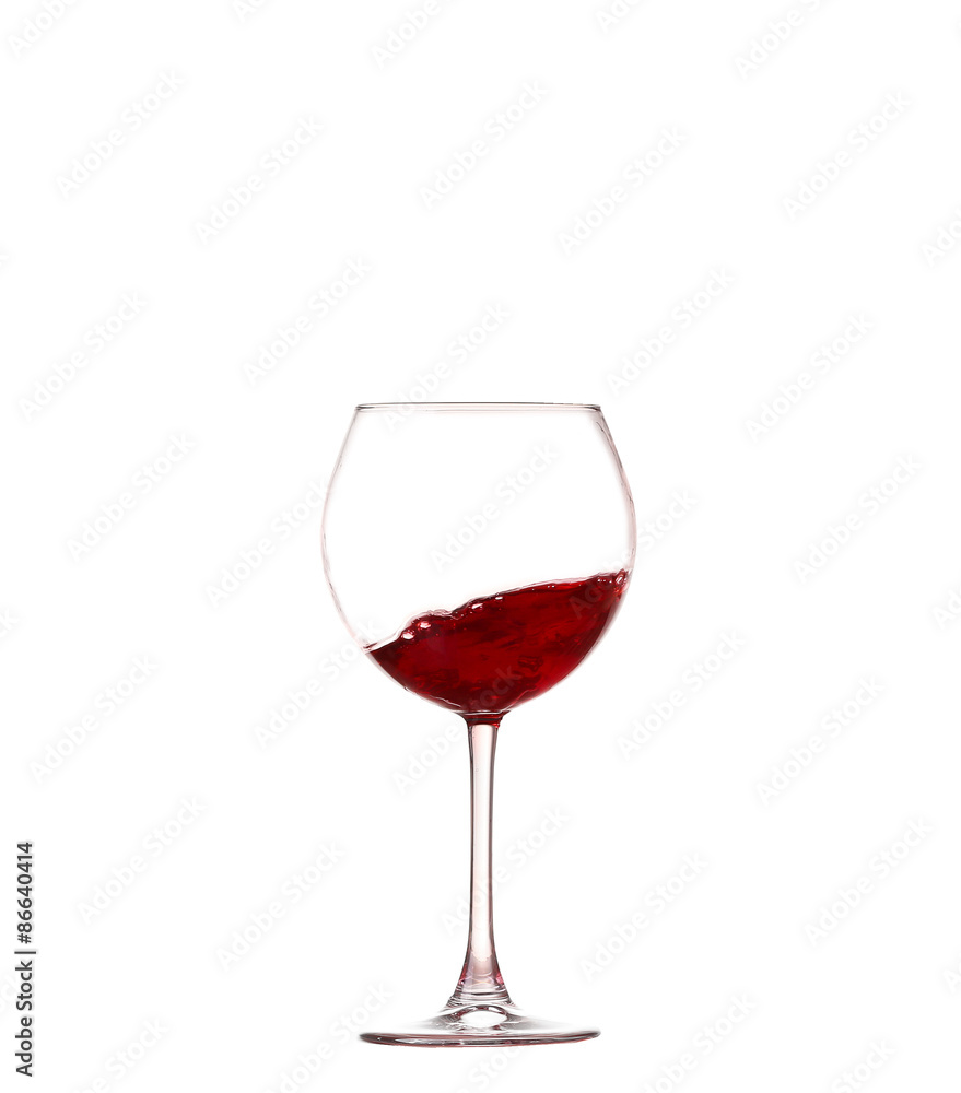 Wine collection - Splashing red wine in a glass. Isolated on white background Wine collection - Splashing red wine in a glass. Isolated on white background