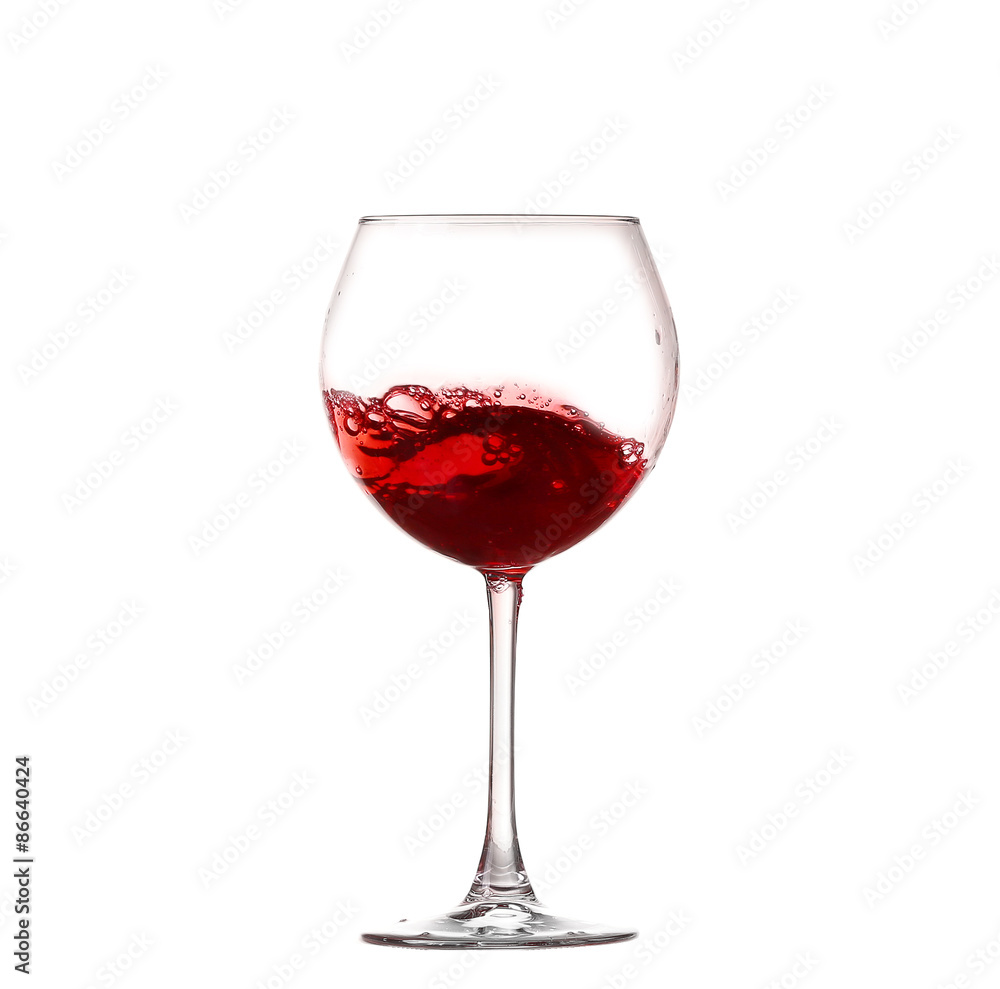 Wine collection - Splashing red wine in a glass. Isolated on white background Wine collection - Splashing red wine in a glass. Isolated on white background