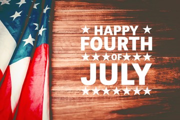 Composite image of happy fourth of july