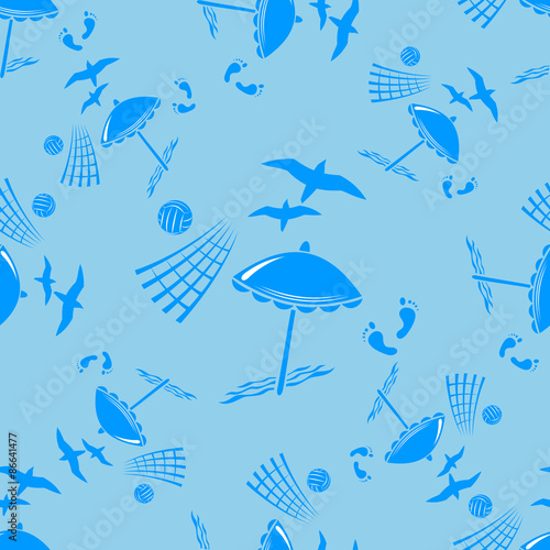 beach seamless pattern