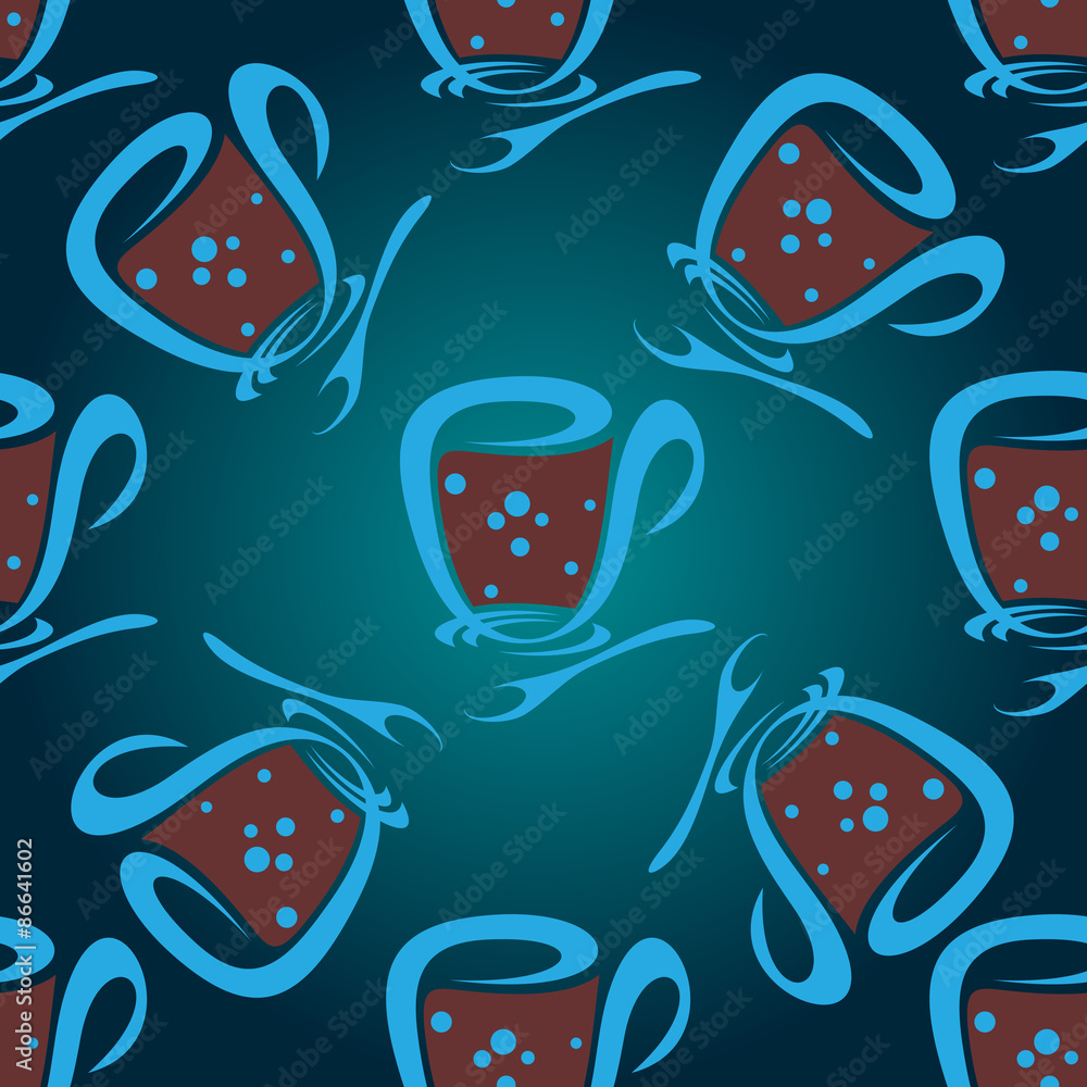 tea cup seamless pattern tea cup seamless pattern