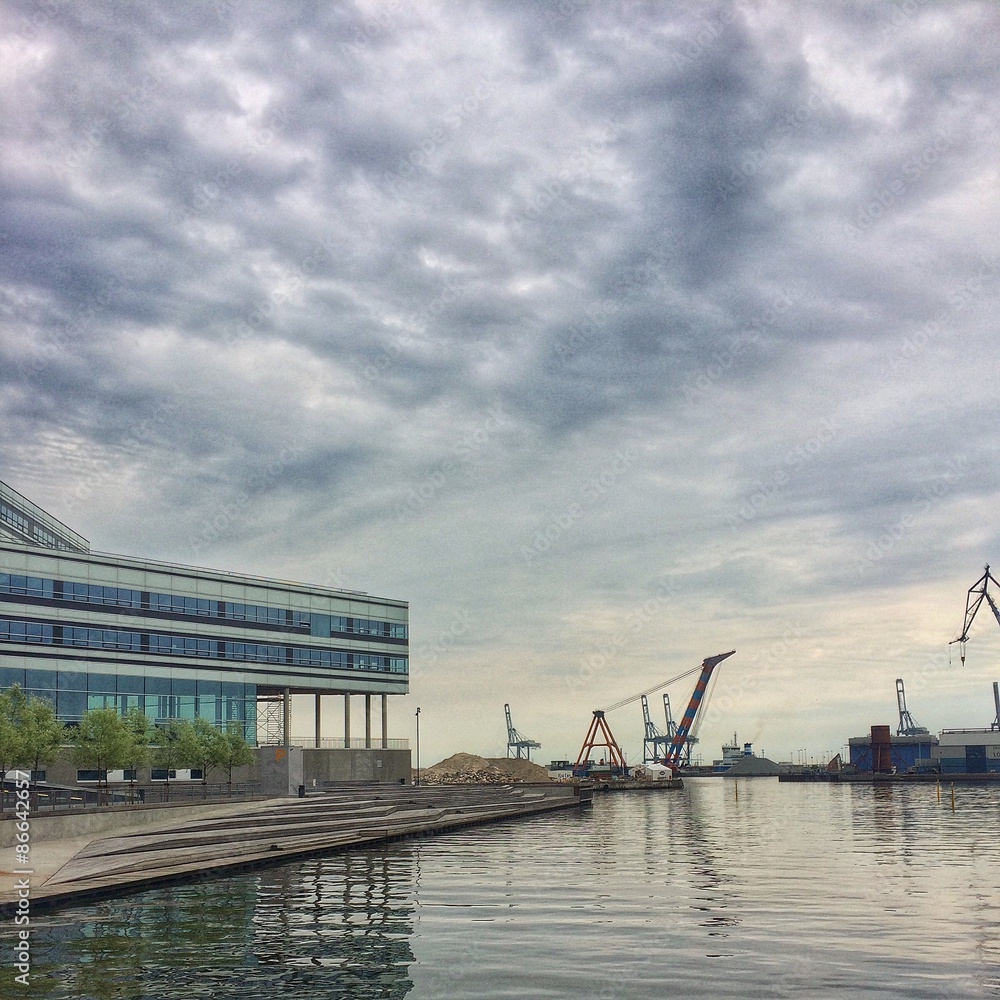 Obraz premium building at the habour