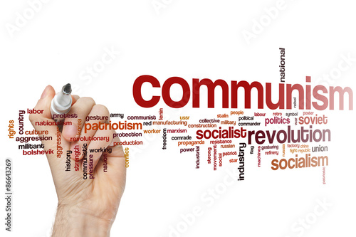 Billede på lærred Communism word cloud