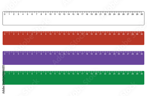 Colored rulers