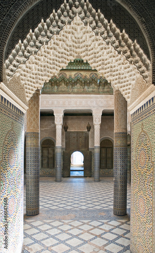 Morocco, Telouet, the  Kasbah palace inside