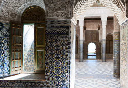 Morocco, Telouet, the  Kasbah palace inside