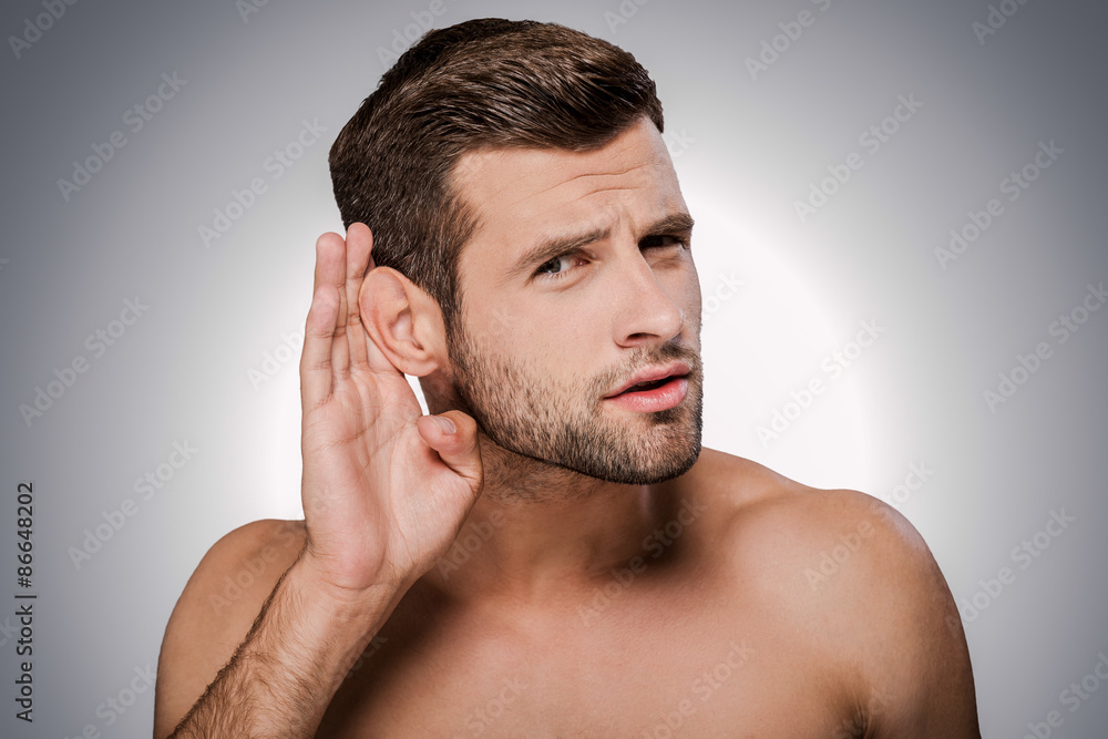 Obraz premium What did you say?