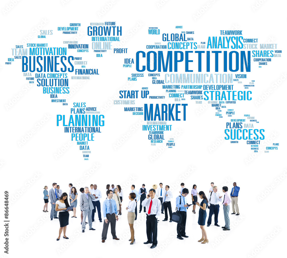 Competition Market Global Challenge Contest Concept Competition Market Global Challenge Contest Concept