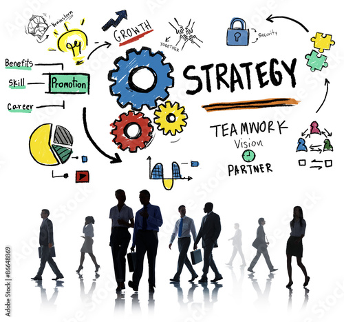 Strategy Solution Tactics Teamwork Growth Vision Concept