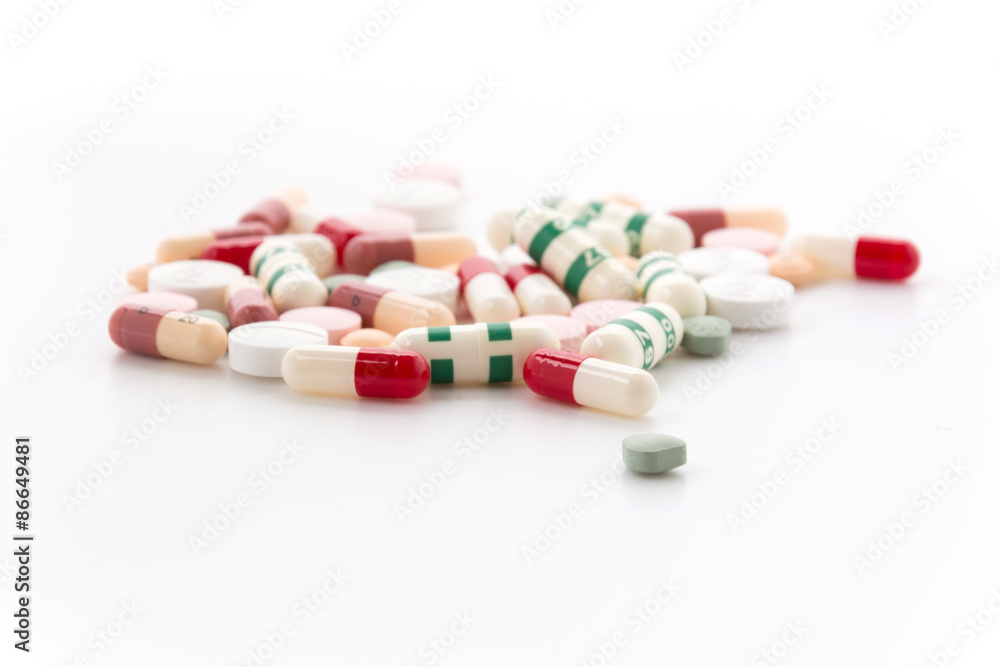 diferent Tablets pills capsule heap mix therapy drugs doctor flu diferent Tablets pills capsule heap mix therapy drugs doctor flu