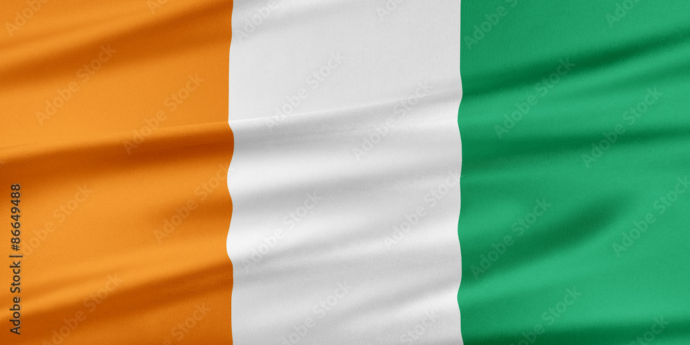 Cote d'Ivoire Flag.