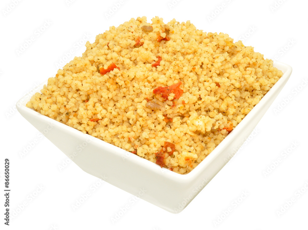 Dish Of Cooked Couscous Dish Of Cooked Couscous
