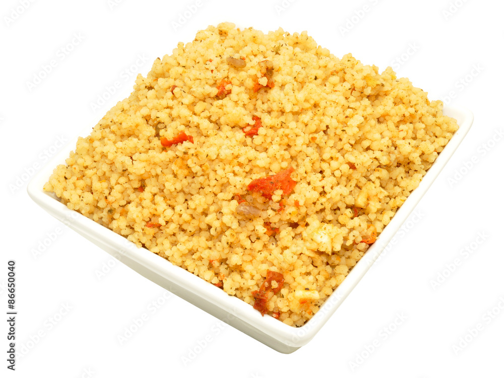 Dish Of Cooked Couscous Dish Of Cooked Couscous