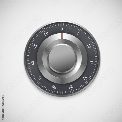 Realistic combination lock