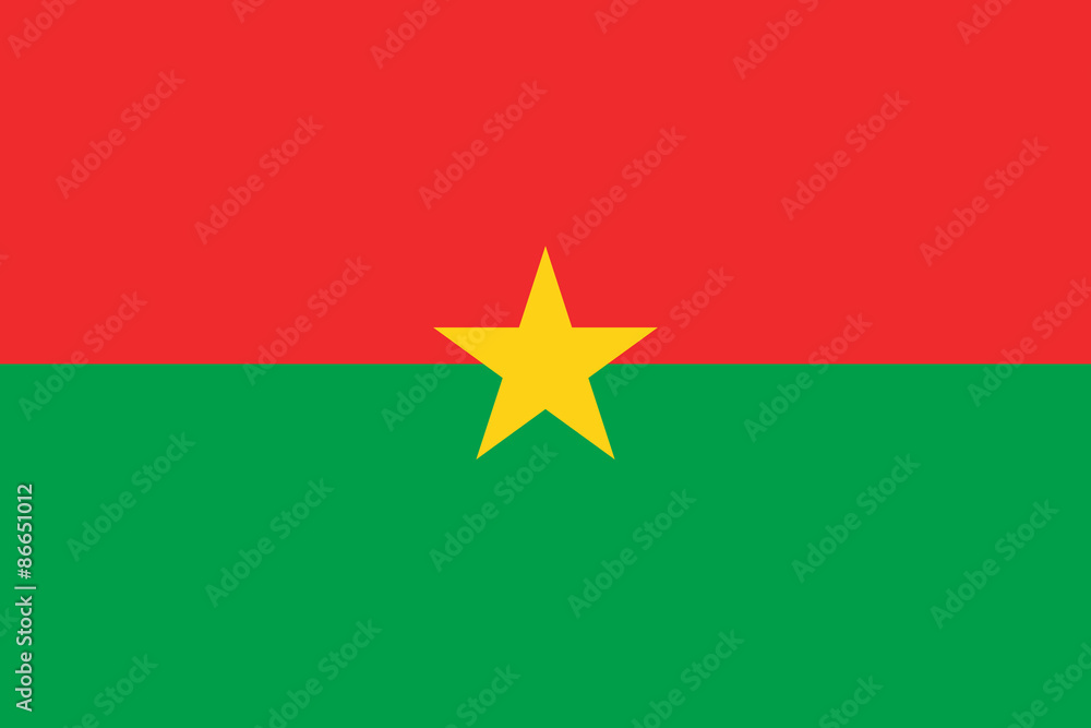 Burkina Faso flag vector Burkina Faso flag vector